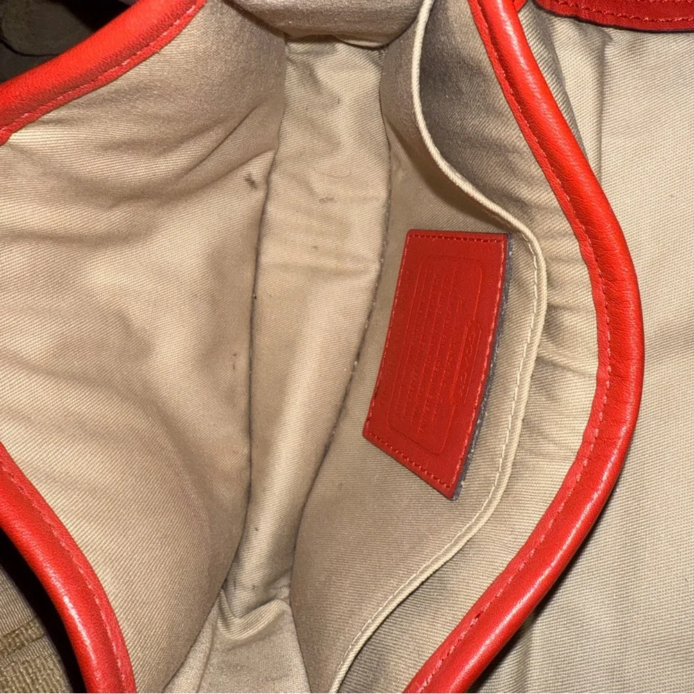 Coach legacy 19914 Leather Crossbody Bag Watermelon Boho Y2K preowned - Picture 7 of 16